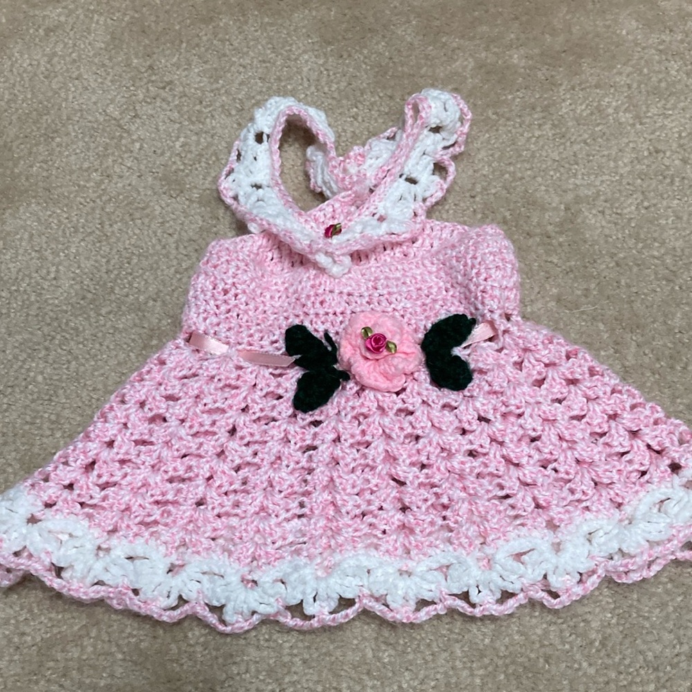 Handmade Crochet Baby Dress